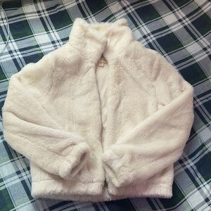 Cream fur jacket